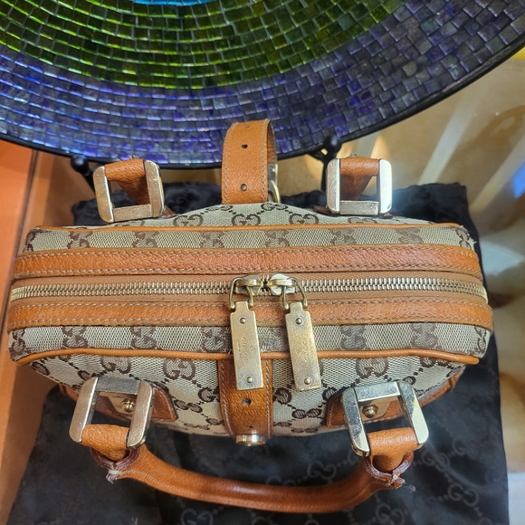 GUCCI GG Monogram Canvas Bowler Bag. - Picture 5 of 16